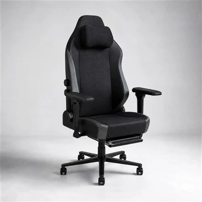 Ergonominen pelituoli jalkatuella